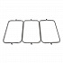 Triple Waste Wire Bag Holder for Rubbermaid Commercial Janitorial and Housekeeping Carts, 3 x 12.5 x 0.13, Steel (FG9T89L10000)