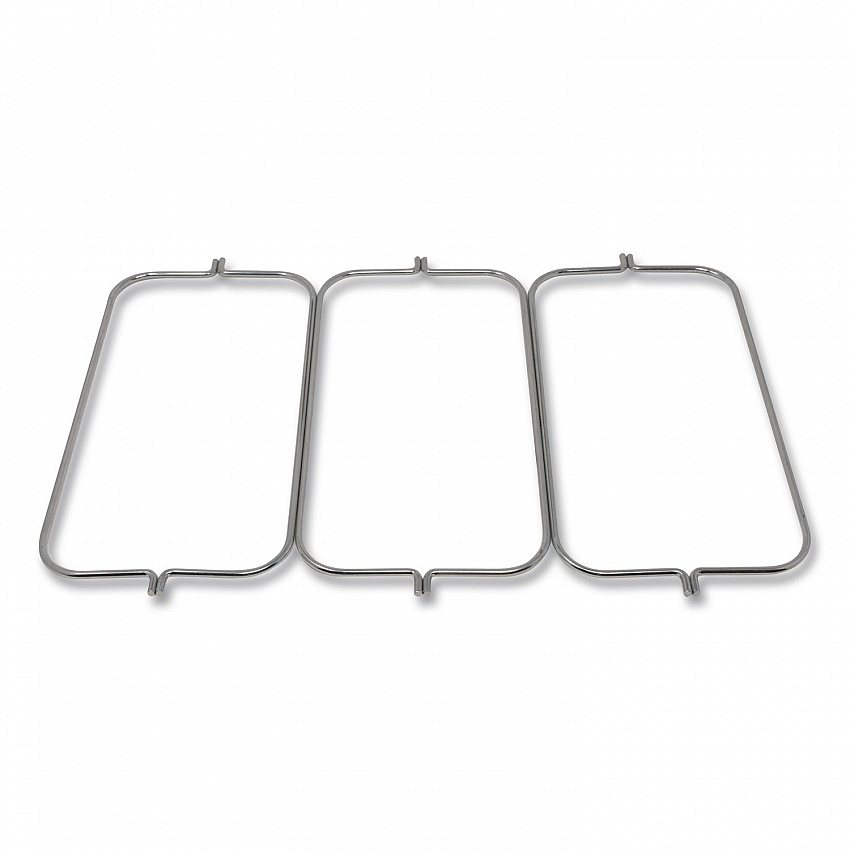 Triple Waste Wire Bag Holder for Rubbermaid Commercial Janitorial and Housekeeping Carts, 3 x 12.5 x 0.13, Steel (FG9T89L10000)