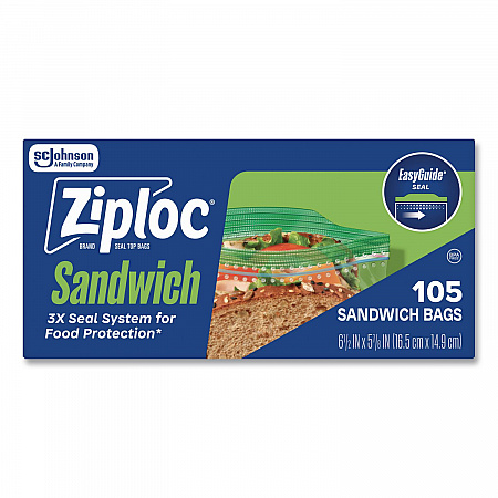 Resealable Sandwich Bags, 6.5