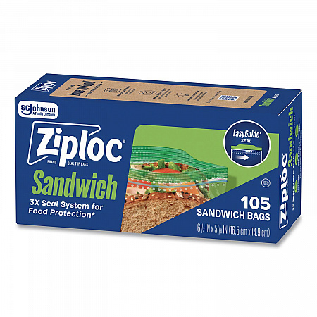 Resealable Sandwich Bags, 6.5