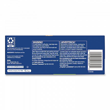Resealable Sandwich Bags, 6.5
