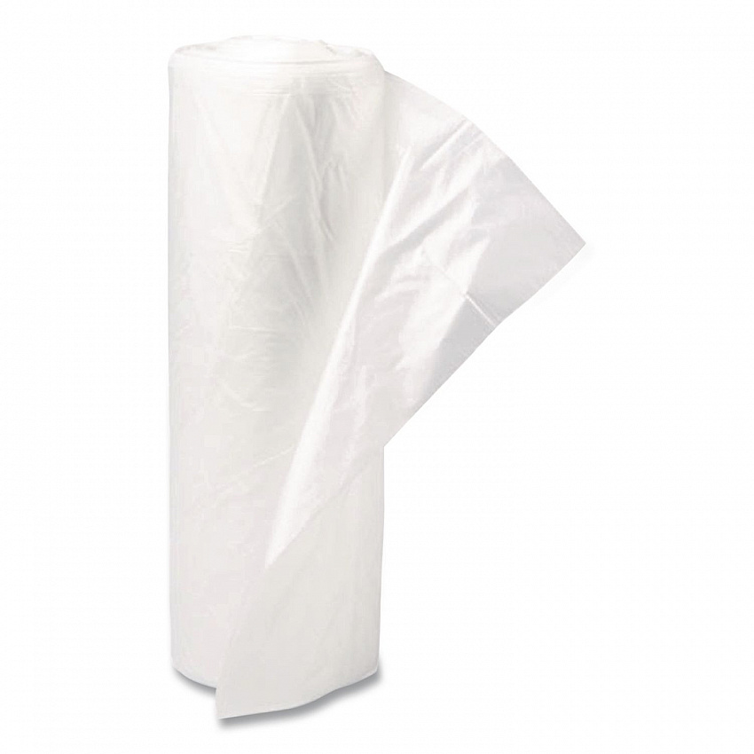 Low-Density Commercial Can Liners, 45 gal, 0.7 mil, 40" x 46", White, Interleaved Roll, 25 Bags/Roll, 4 Rolls/Carton (SL4046XHW2)