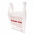 HDPE T-Shirt Bags, Thank You - Have a Nice Day Labeling, Cut-Out Handles, 12