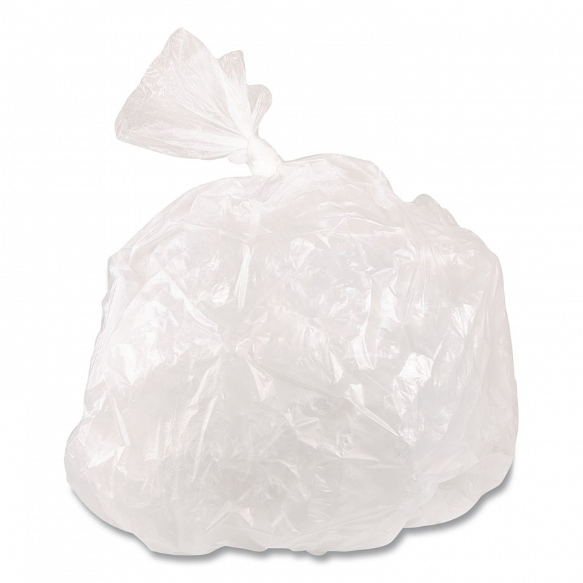 Food Bags, 5.5 gal, 10" x 8" x 24", Clear, 500/Carton (PB100824XH)