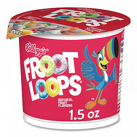 Froot Loops Breakfast Cereal, Single-Serve 1.5 oz Cup, 6/Box (01246)