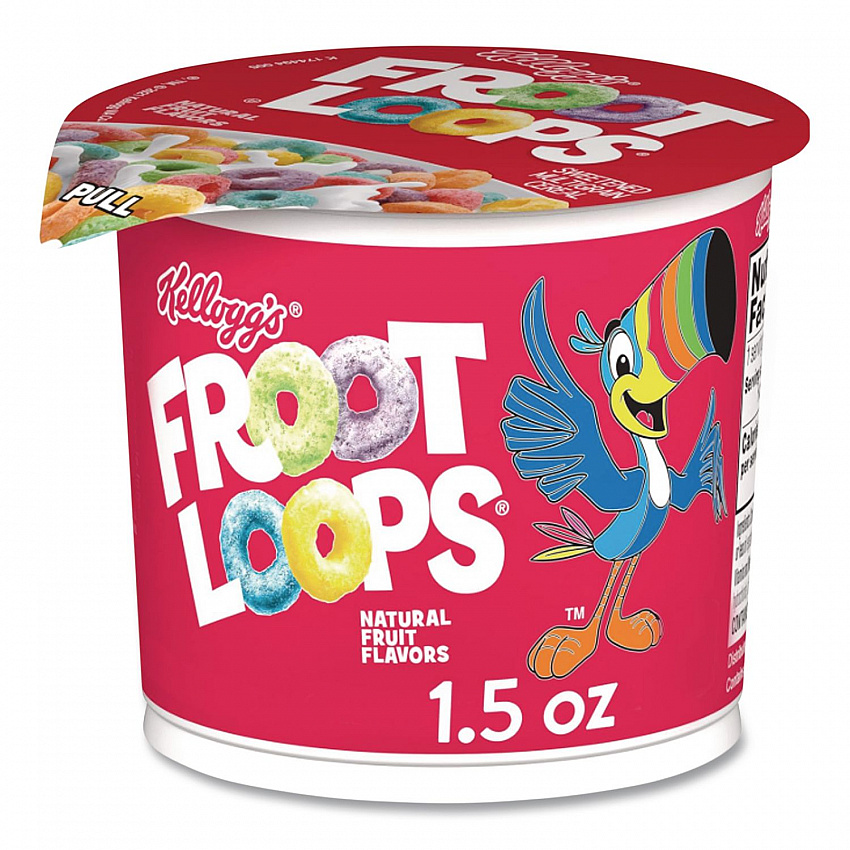 Froot Loops Breakfast Cereal, Single-Serve 1.5 oz Cup, 6/Box (01246)