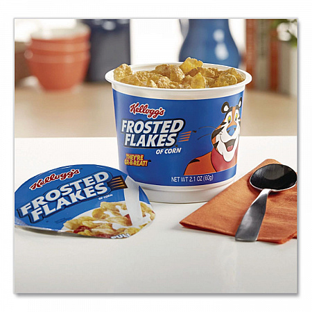 Breakfast Cereal, Frosted Flakes, Single-Serve 2.1 oz Cup, 6/Box (01468)