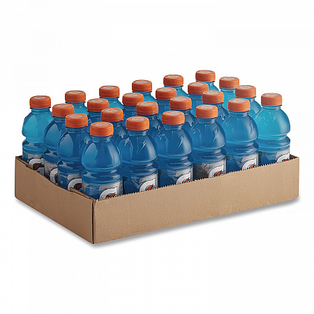 G-Series Perform 02 Thirst Quencher, Cool Blue, 20 oz Bottle, 24/Carton (24812)