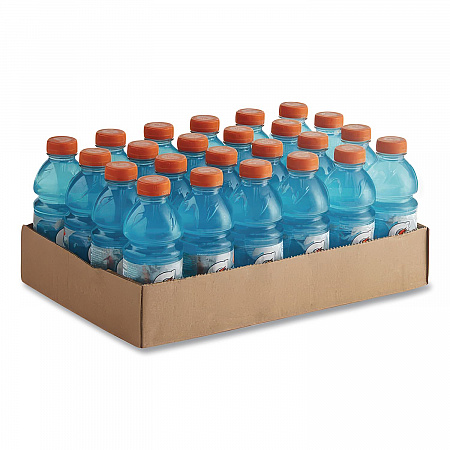 G-Series Perform 02 Thirst Quencher, Glacier Freeze, 20 oz Bottle, 24/Carton (32486)