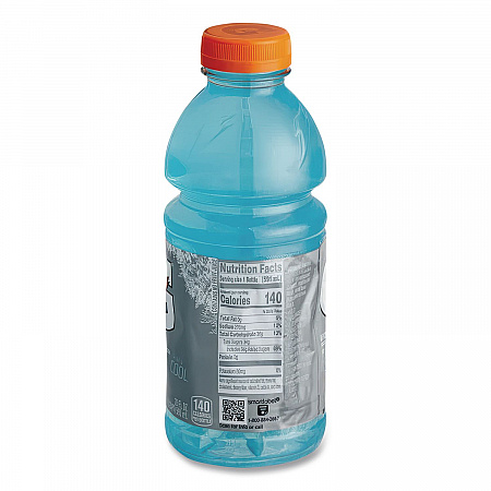 G-Series Perform 02 Thirst Quencher, Glacier Freeze, 20 oz Bottle, 24/Carton (32486)