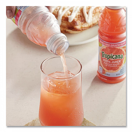 100% Juice, Ruby Red Grapefruit, 10 oz Bottle, 24/Carton (57161)