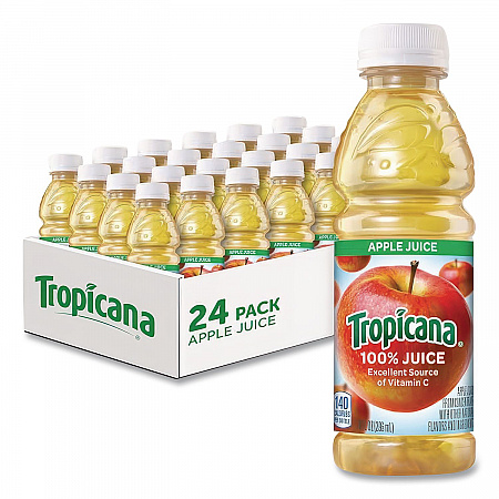 100% Juice, Apple, 10 oz Bottle, 24/Carton (57178)