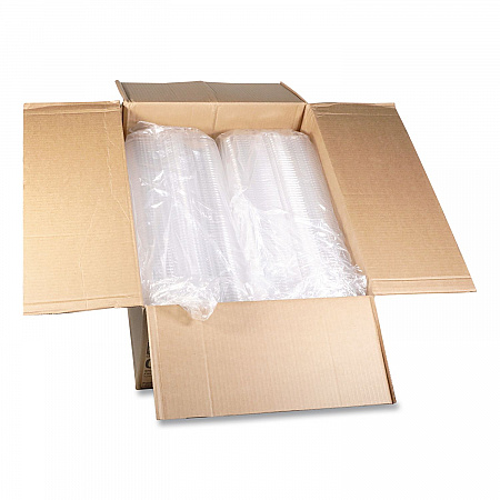 OPS Dome-Style Lid, 17S Shallow Dome, 8.3 x 4.8 x 1.5, Clear, Plastic, 252/Carton (0CI8S17S0000)