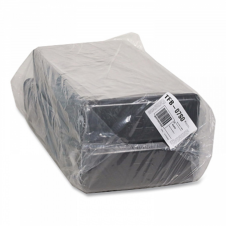 Supermarket Tray, #7S, 14.62 x 5.62 x 0.67, Black, Foam, 250/Carton (0TFB07S00000)