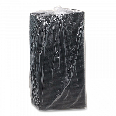 Supermarket Tray, #7S, 14.62 x 5.62 x 0.67, Black, Foam, 250/Carton (0TFB07S00000)