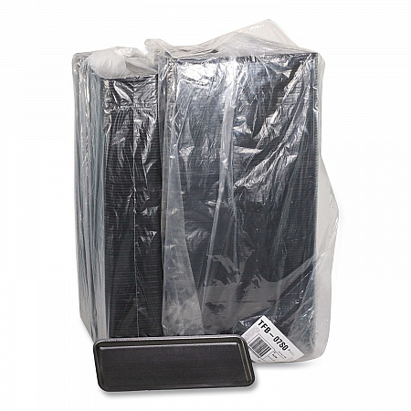 Supermarket Tray, #7S, 14.62 x 5.62 x 0.67, Black, Foam, 250/Carton (0TFB07S00000)