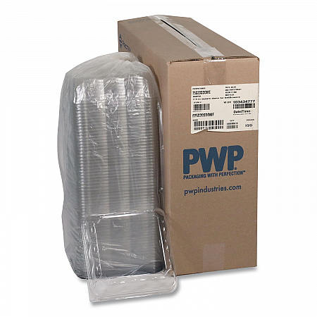 Recycled Container Lid, Dome Lid for 6 x 6 Brownie Container, 7.5 x 7.5 x 2.02, Clear, Plastic, 195/Carton (75S20SDOME)