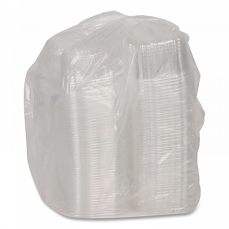 ClearView Bakery Cupcake Container, 2 Compartments, 6.75 x 4 x 4, Clear, Plastic, 100/Carton (2002)