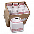 Paperboard Barn Box with Handle, 9 x 5.9 x 3.1, Basketweave, Paper, 150/Carton (DBRNL)