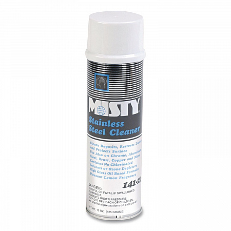 Stainless Steel Cleaner and Polish, 15 oz Aerosol Spray, 12/Carton (1001541)