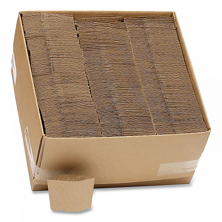 Hot Cup Sleeve, Fits 10 oz to 24 oz Cups, Brown, 1,000/Carton (DSLVBRN)