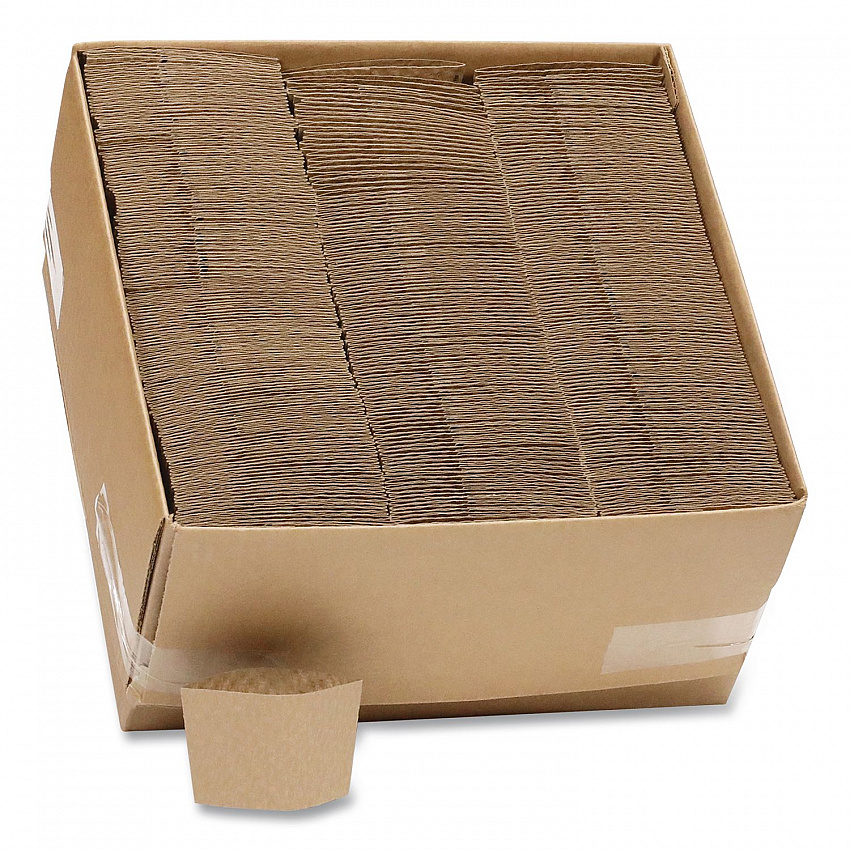 Hot Cup Sleeve, Fits 10 oz to 24 oz Cups, Brown, 1,000/Carton (DSLVBRN)