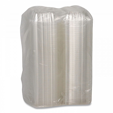 SENSATION SmartLock Hinged Lid Container, 5.2 x 5.3 x 2.56, Clear, Plastic, 375/Carton (YCI820500000)