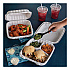 EarthChoice SmartLock Microwavable MFPP Hinged Lid Container, 3 Compartments, 9.33 x 8.88 x 3.1, White, Plastic, 120/Carton (YCN80903)