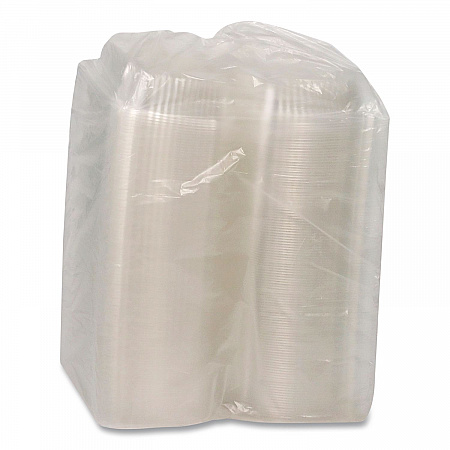 ClearView SmartLock Hinged Lid Container, 20 oz, 5.8 x 6 x 3, Clear, Plastic, 500/Carton (YCI81160)