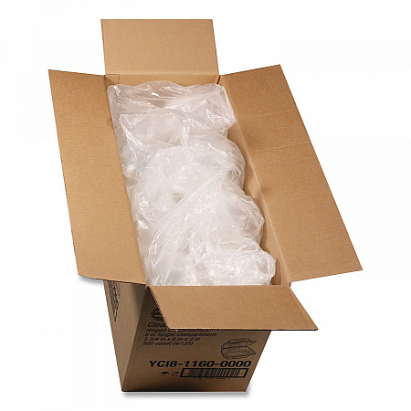 ClearView SmartLock Hinged Lid Container, 20 oz, 5.8 x 6 x 3, Clear, Plastic, 500/Carton (YCI81160)