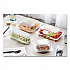 ClearView SmartLock Hinged Lid Container, 20 oz, 5.8 x 6 x 3, Clear, Plastic, 500/Carton (YCI81160)