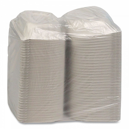 EarthChoice SmartLock Microwavable MFPP Hinged Lid Container, 6 x 6 x 3.1, White, Plastic, 400/Carton (YCN80600)