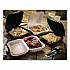 EarthChoice SmartLock Microwavable MFPP Hinged Lid Container, 9 x 9 x 3.1, White, Plastic, 120/Carton (YCN80901)