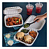 EarthChoice SmartLock Microwavable MFPP Hinged Lid Container, 9 x 9 x 3.1, White, Plastic, 120/Carton (YCN80901)