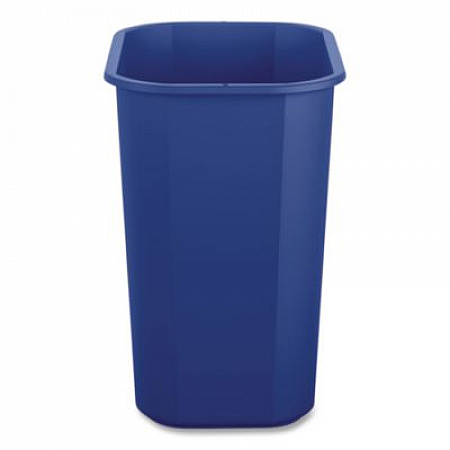 Deskside Recycling Bin, 3 gal, Polypropylene, Blue (12QTRECYCLEB)
