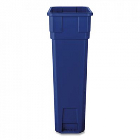 Slim Recycling Container, 23 gal, Polypropylene, Blue (23GLRECYCLEB)