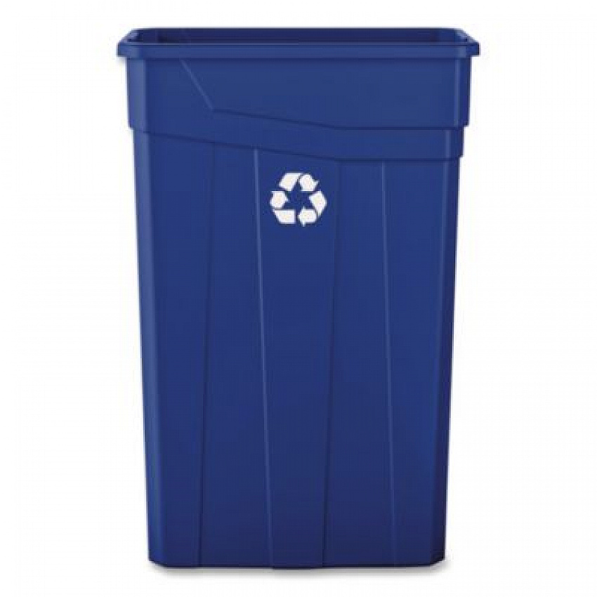 Slim Recycling Container, 23 gal, Polypropylene, Blue (23GLRECYCLEB)
