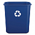 Recycling Container, 7 gal, Polypropylene, Blue (28QTRECYCLEB)