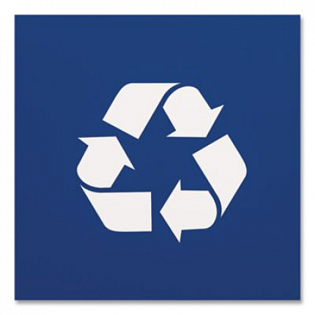 Recycling Container, 7 gal, Polypropylene, Blue (28QTRECYCLEB)