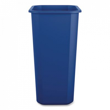 Recycling Container, 10 gal, Polypropylene, Blue (41QTRECYCLEB)