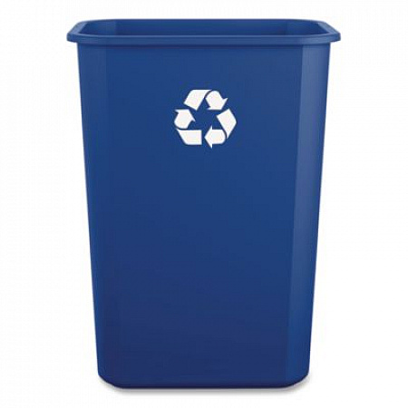Recycling Container, 10 gal, Polypropylene, Blue (41QTRECYCLEB)
