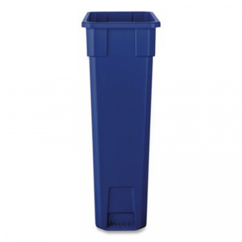 Slim Recycling Container, 23 gal, Polypropylene, Blue (23GLRECYCLEB)