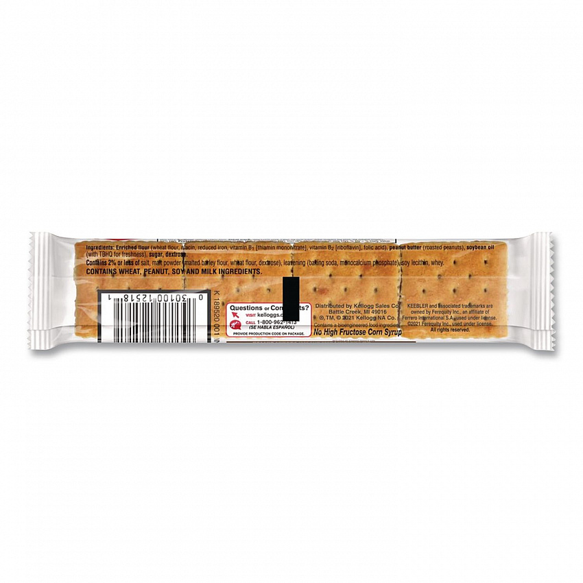 Sandwich Crackers, Toast and Peanut Butter, 8 Cracker Snack Pack, 12/Box (21167)