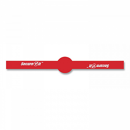 SecureIT Tamper Evident Food Container Seals, 1 x 7, Red, Paper, 250/Roll, 2 Rolls/Pack (P17SI2)