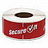 SecureIT Tamper Evident Food Container Seals, 1 x 3, Red, Paper, 250/Roll, 2 Rolls/Pack (P13SI2)