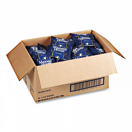 Coffee, Regular Ground, 1.1 oz Pack, 42/Carton (866350)