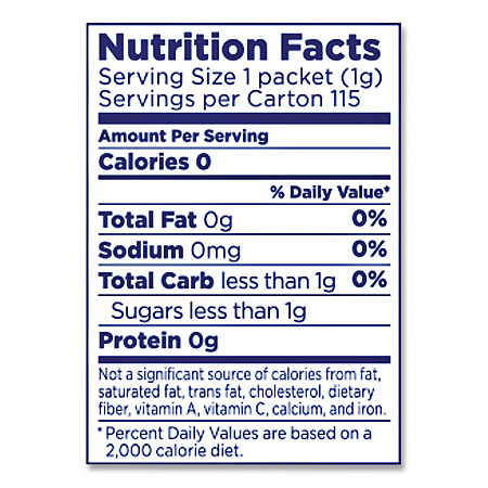 Zero Calorie Sweetener, 0.04 oz Packet, 500/Box (20008699)