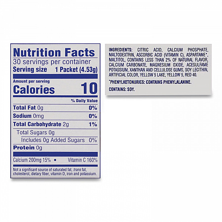 On the Go, Sunrise Orange, 0.16 oz Packets, 30/Box (00504)