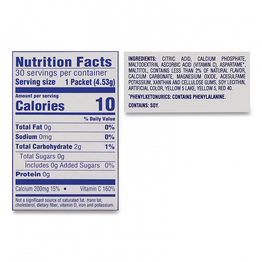 On the Go, Sunrise Orange, 0.16 oz Packets, 30/Box (00504)