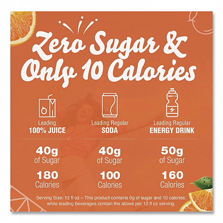 On the Go, Sunrise Orange, 0.16 oz Packets, 30/Box (00504)